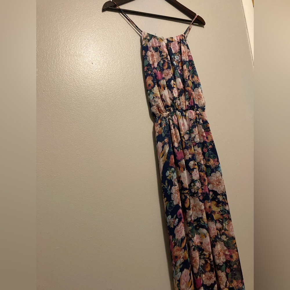 Women’s halter tie dress, floral